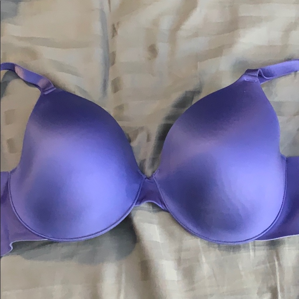 Vanishing back full coverage soma bra in purple